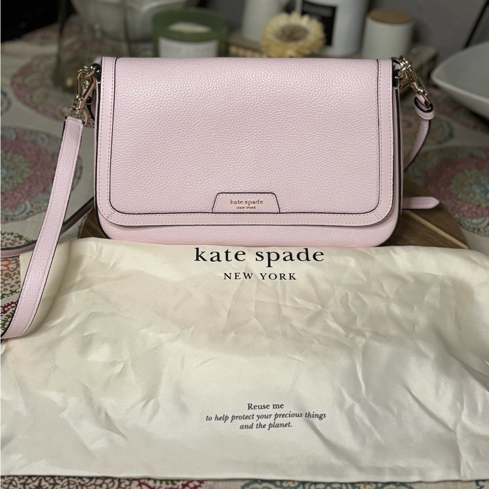 NWOT Kate Spade Light Pink Hudson Crossbody Bag